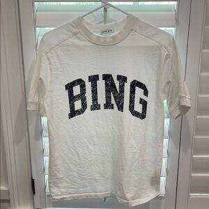 Anine Bing White Graphic Tee